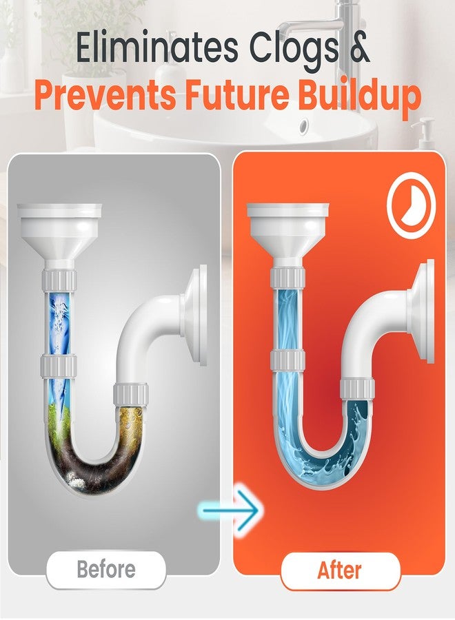 مزيل انسدادات مصارف الشعر من ليكويفلو، يزيل الروائح الكريهة والطبقة الحيوية، خالٍ من الروائح والأبخرة، مزيل انسدادات الشعر والشحوم والرواسب العضوية، آمن لجميع أنواع الأنابيب - Image 3